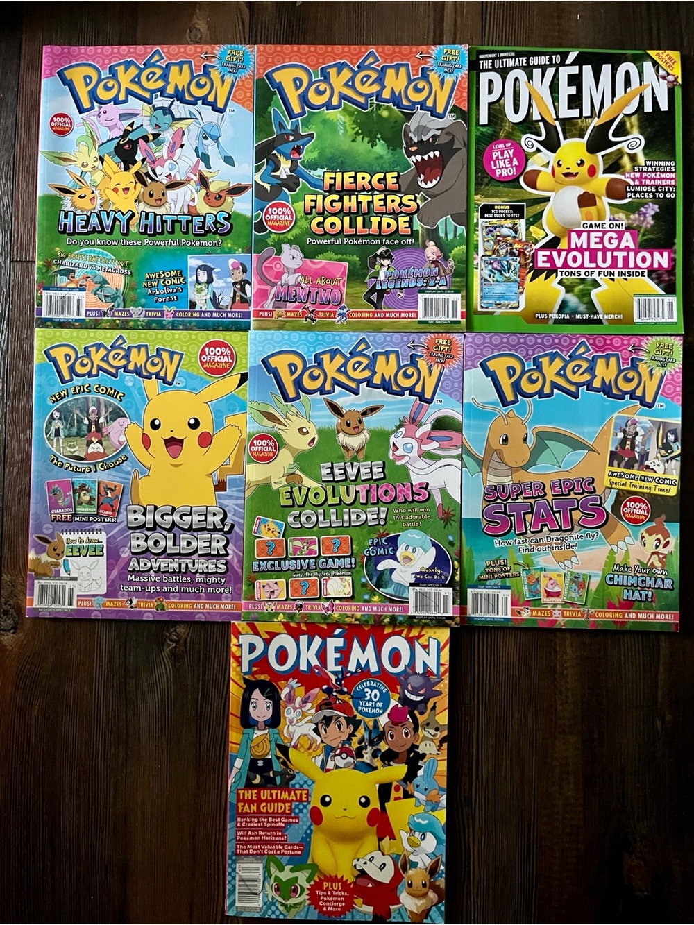 Pokemon Lot of 7 Magazines